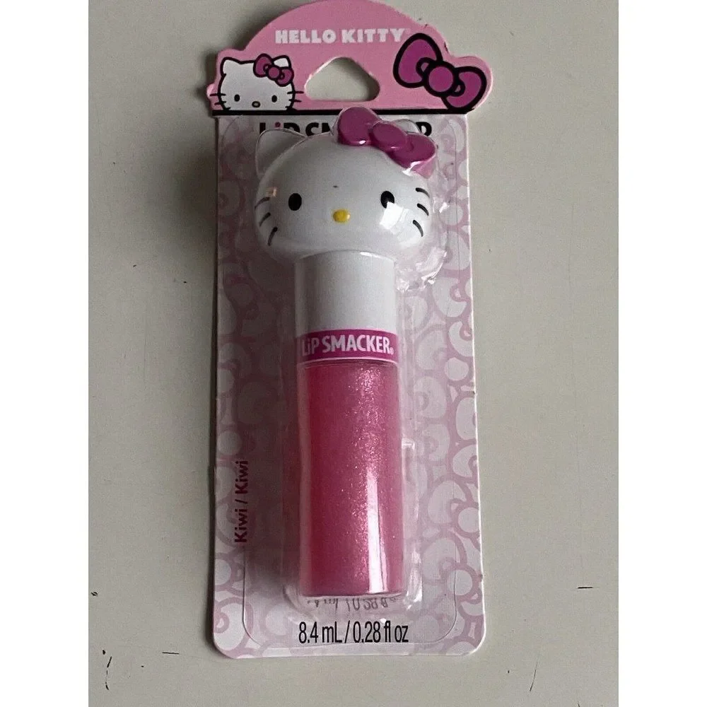 Lip Smacker Sanrio Hello Kitty Flavored Lip Gloss Lippy Pal‎ Shimmer Kiwi NEW